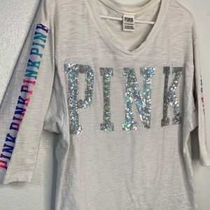 Victoria’s Secret PINK Bling Oversized Jersey Tee